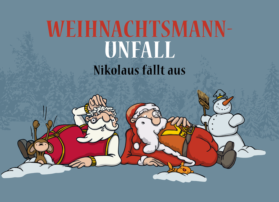 Titelbild Weihnachtsmannunfall Nikolaus fällt aus